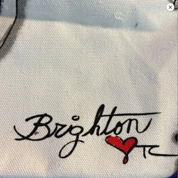 Brighton All That Glitters Merry & Brighton Tote Bag EUC Holiday Christmas Tote - Picture 3 of 9
